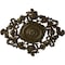 Ekena Millwork Katheryn Ceiling Medallion, Hand-Painted Brass, 22 1/2"W x 30 3/8"H x 1 1/2"P CM30KTBRS - alternate 1